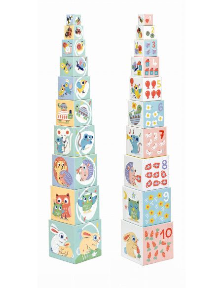Układanka Wieża z Klocków BABY BLOKI Djeco