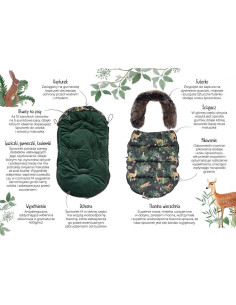 Śpiworek do Wózka Premium Ornithology 2