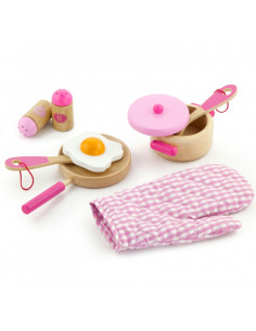 Viga Toys Drewniany Kuchenny Zestaw do gotowania 2