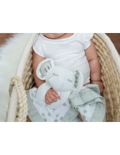 Lulujo Lovies Kocyk Przytulanka Słoń Grey 2