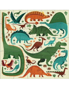 Mudpuppy Puzzle podłogowe Jumbo Potężne dinozaury 25 elementów 2+ 2