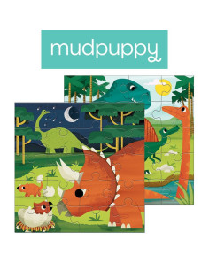 Mudpuppy Puzzle magnetyczne Dinozaury 4+ 2
