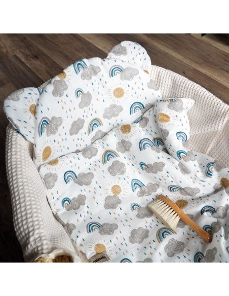 MUMINKY Pościel muślinowa CHMURKI