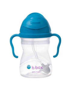 Bidon ze Słomką 240ml KOBALTOWY