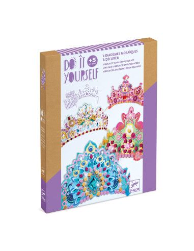 Zestaw Artystyczny Zrób to Sam Mozaiki KORONY KSIĘŻNICZEK Djeco