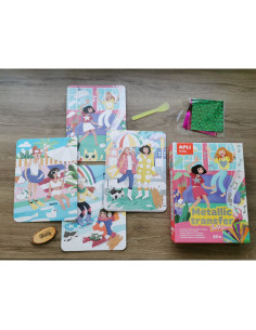 APLI KIDS Zestaw art. kalkomanii z folią MODA 2