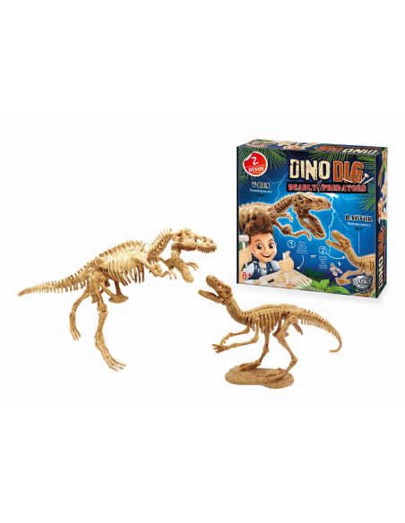 Zabawka Edukacyjna Zestaw Odkrywcy Mały Archeolog 2 SZKIELETY DINOZAURÓW Buki France