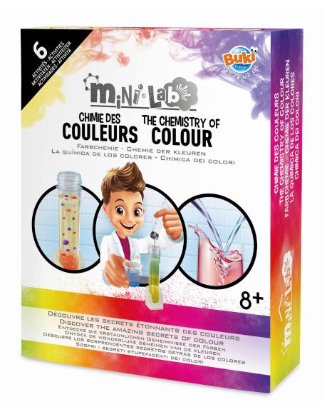 Zestaw Edukacyjny Mini Laboratorium CHEMIA KOLORÓW Buki France Zestaw Edukacyjny Mini Laboratorium CHEMIA KOLORÓW Buki France