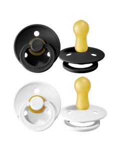 BIBS Smoczki 2 szt Black/White S