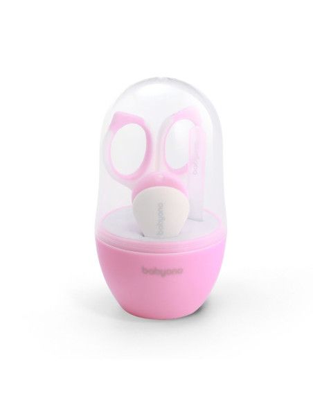 Zestaw do Pielęgnacji Paznokci dla Dzieci i Niemowląt Różowy Babyono