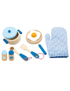 Viga Toys Drewniany Kuchenny Zestaw do gotowania