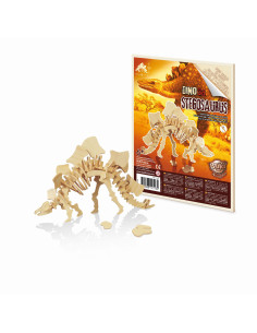 BUKI Drewniany model dinozaura STEGOZAURUS