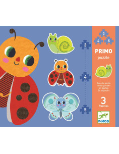 Djeco Puzzle Progresywne W OGRODZIE 3/4/5 elem