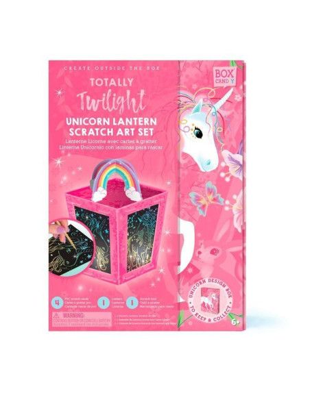 Zestaw Kreatywny Zdrapka Lampion Jednorożec Box Candiy