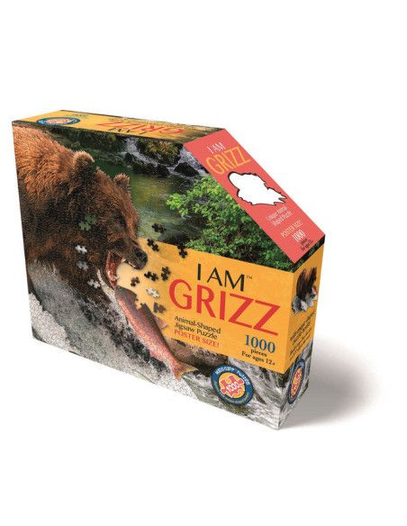 Puzzle Konturowe GRIZZLY 1000 elem. Madd Capp