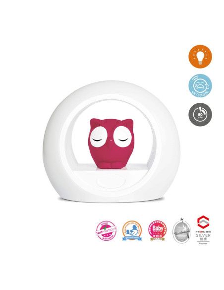 Lampka Nocna Sowa Lou Pink Zazu