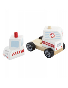 VIGA Drewniane Klocki Ambulans 2