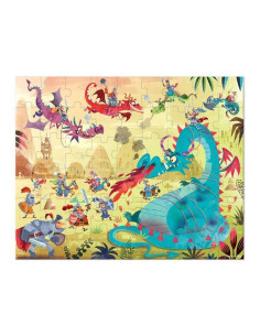 Puzzle w Walizce Smoki 54 Elementy Janod 2