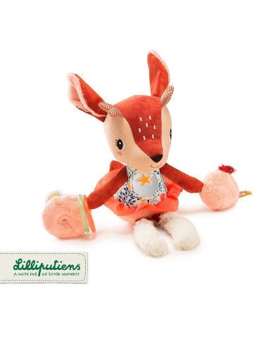 Przytulanka Aktywizująca Wielofunkcyjna Sarenka Stella 9 m+ LILLIPUTIENS