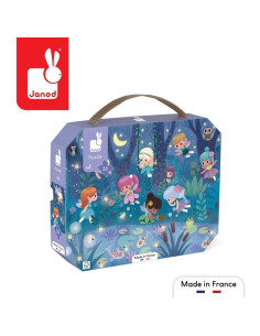 Puzzle w Walizce Wróżki i Lilie Wodne 36 Elementów Janod