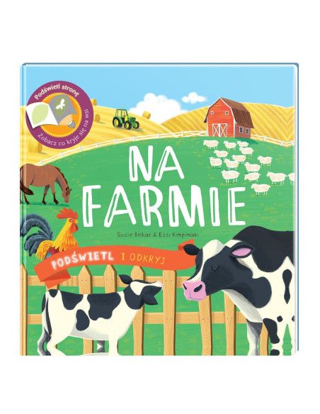 Książka Edukacyjna Na Farmie Podświetl i Odkryj Api Papi