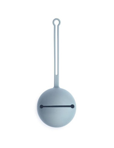 Silikonowe Etui na Smoczek do Wózka Kula Ball Blue Mushie
