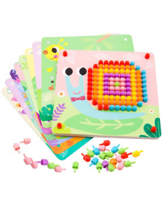 TOOKY TOY Układanka z Pinezkami Kołki Wpinaczka 2