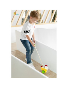 Viga Toys Drewniany Pchacz Edukacyjny Kurka 2