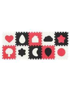 BABYONO PUZZLE PIANKOWE 10SZT KSZTAŁTY
