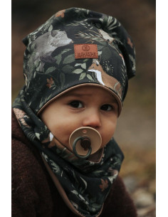 MAKASZKA Komplet czapka z kominem – Woodland M 2