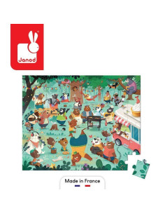 Puzzle w Walizce Rodzina Misiów 54 Elementy Janod 2