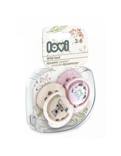 Smoczek Silikonowy Dynamiczny 3-6m 2 szt Wild Soul Girl LOVI 2