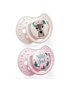 Smoczek Silikonowy Dynamiczny 3-6m 2 szt Wild Soul Girl LOVI