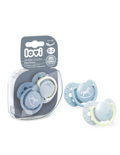 Smoczek Silikonowy Dynamiczny 2 szt. 0-2m Baby Shower Boy Lovi
