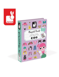 Magnetyczna Układanka Kostiumy Dziewczynka Magnetibook Janod