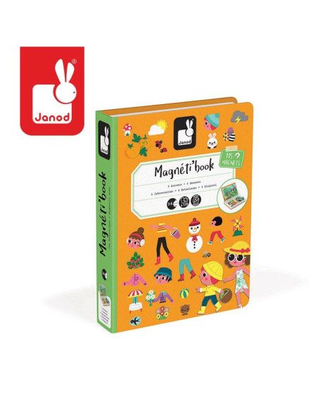 Magnetyczna Układanka 4 Pory Roku Magnetibook Janod