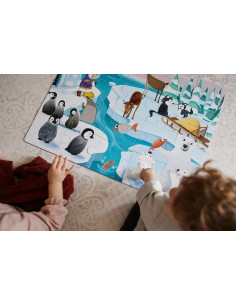 JANOD Puzzle sensoryczne 20 elementów Lodowa krain 2