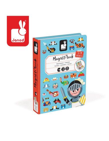 Magnetyczna Układanka Kostiumy Chłopiec Magnetibook Janod