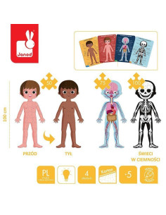 JANOD Puzzle edukacyjne gigantyczne Ciało człowiek 2