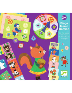 DJECO Gry edukacyjne: BINGO-MEMO-DOMINO