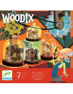DJECO Gra Woodix - rozłącz i złącz figury