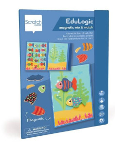 Scratch magnetyczna układanka - kształty i kolory