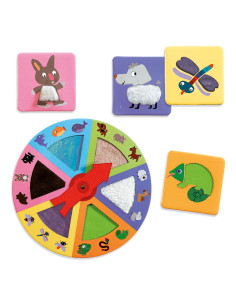 DJECO Gra edukacyjna Lotto ruletka, zwierzaki 2