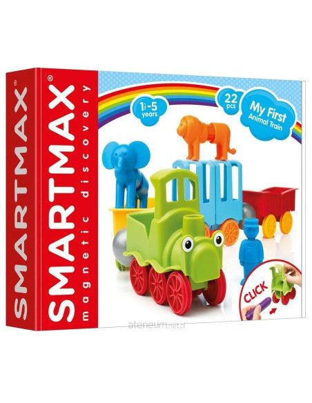 Klocki Magnetyczne SmartMax My First Animal Train IUVI Games