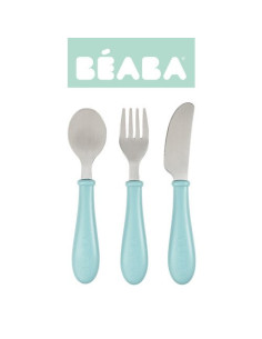 BEABA Sztućce ze stali nierdzewnej 12 m+ Airy Gree