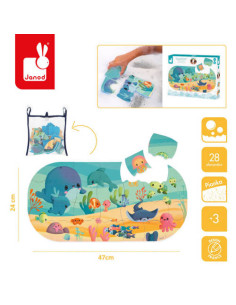 Puzzle do kąpieli Ocean 28 elementów 3+ Janod