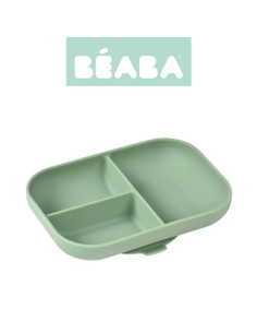 Baeba Beaba Silikonowy trójdzielny talerz z przyss