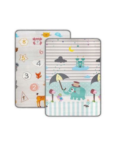 Mata Piankowa Dwustronna Zwijana Kinder Digits and Elephant