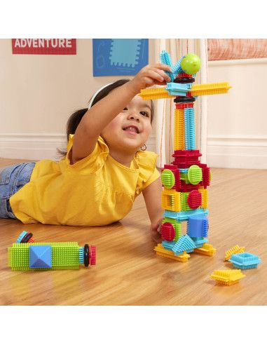 Klocki Jeżyki w Pudełku 56 Elementów, Bristle Blocks