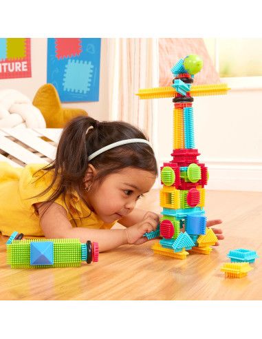 Klocki Jeżyki w Pudełku 56 Elementów, Bristle Blocks